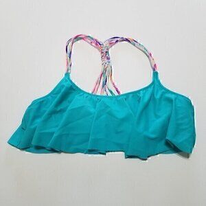 PINK Victoria's Secret Swimwear Bikini Top Ruffle Size M